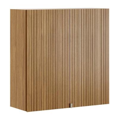 Armário Aéreo Art 2 Portas 80 Cm Kit's Paraná Cor:freijó Riscatto