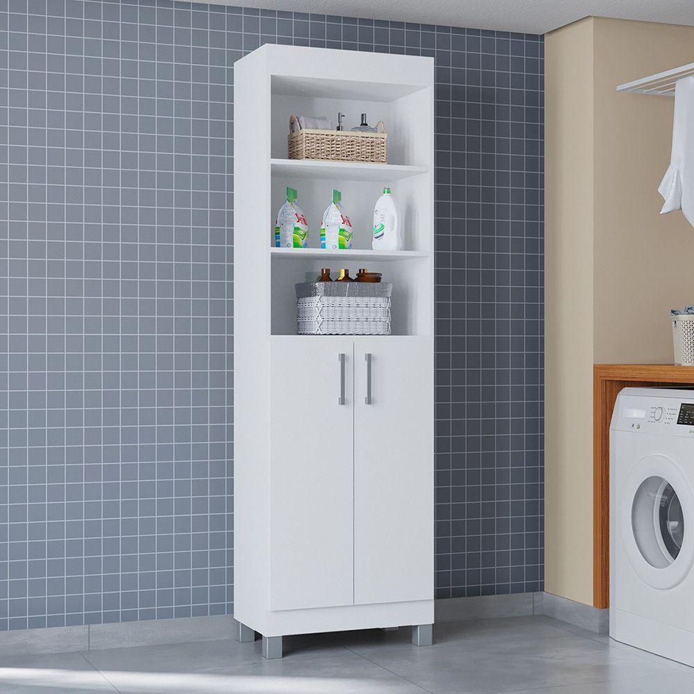 Multiuso Versati 2 Portas Design Moderno Poquema Branco - 4