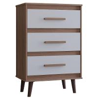 Cômoda Mila 3 Gavetas Savana Off White Moblis - 1