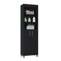 Multiuso Versati 2 Portas Design Moderno Poquema Preto - 7