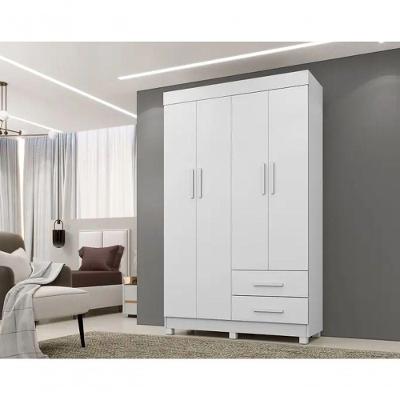 Guarda Roupa Copacabana New 4 Portas Benetil Móveis - Branco