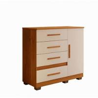 Cômoda New Florença 4 Gavetas 1 Porta Benetil Móveis - Cinamomo/off - 1