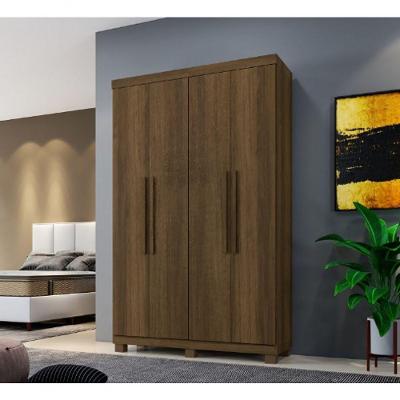 Guarda Roupa Milão 4 Portas 100% Mdf Benetil Móveis - Imbuia