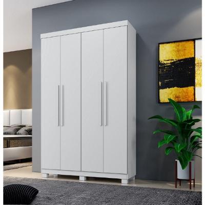 Guarda Roupa Milão 4 Portas 100% Mdf Benetil Móveis - Branco