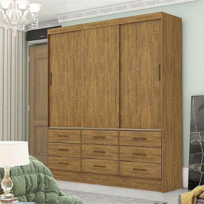 Guarda-roupa Sevilha 3 Portas 9 Gavetas Carioca Móveis Cinamomo