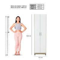 Guarda Roupa Ditália 2 Portas Dm-579 riviera Riviera - 6