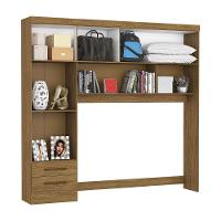 Guarda-roupa Modulado 5 Portas 2 Gavetas Carioca Móveis Cinamomo/off White - 5