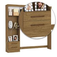 Guarda-roupa Modulado 5 Portas 2 Gavetas Carioca Móveis Cinamomo/off White - 7