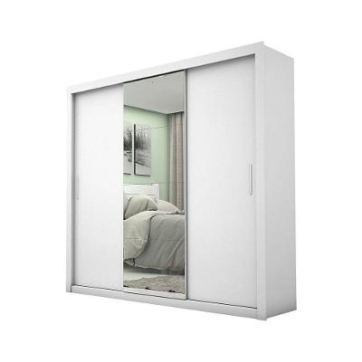 Guarda-roupa Casal Melissa 4 Gavetas Glass Carioca Móveis Branco
