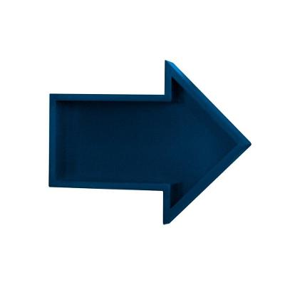Nicho Seta Azul Prateleira Decorativa Para Quarto Infantil Menina Menino Organizador Mobília Decor