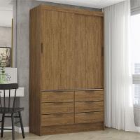 Guarda-roupa Sevilha 2 Portas 6 Gavetas Carioca Móveis Cinamomo - 2