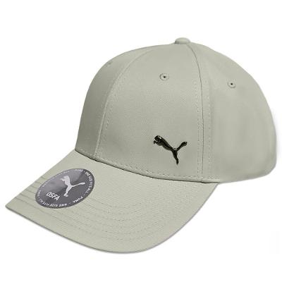 Boné Puma Metal Cat Original Logo Metal Ajustável Bege Alpine Snow