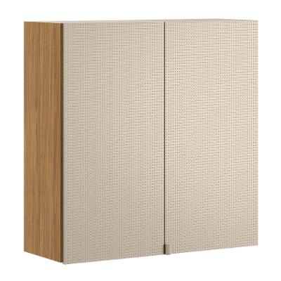 Armário Aéreo Art 2 Portas 80 Cm Kit's Paraná Cor:freijó Soft