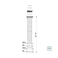 Sifão Flexível Sanfonado Universal Simples Tramontina - 8