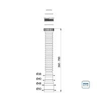 Sifão Flexível Sanfonado Universal Simples Tramontina - 10