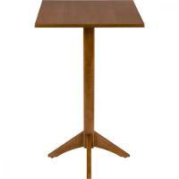 Mesa De Madeira Tramontina London Bistrô Quadrada Em Tauarí Amêndoa 60 Cm - 1