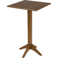 Mesa De Madeira Tramontina London Bistrô Quadrada Em Tauarí Amêndoa 60 Cm - 2