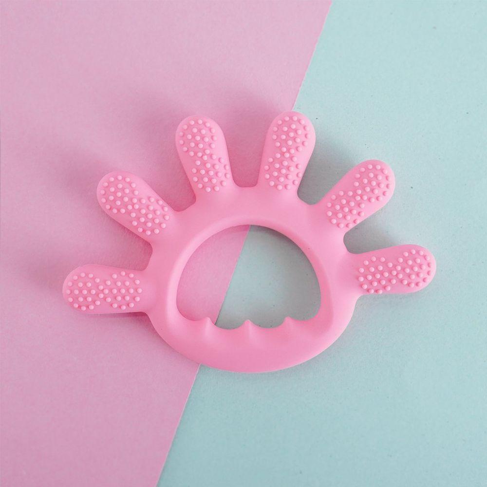 Mordedor Dedinhos Para Bebê De Silicone 12x1cm Rosa - 5