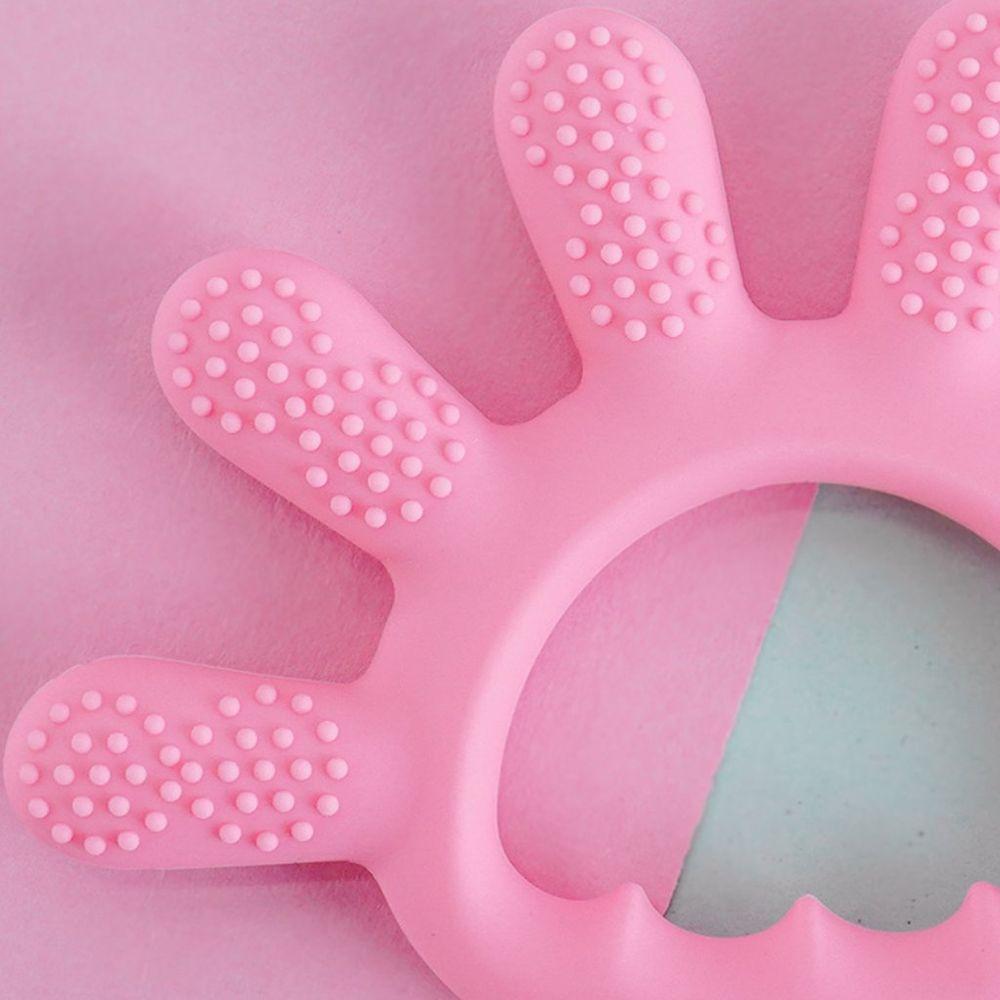 Mordedor Dedinhos Para Bebê De Silicone 12x1cm Rosa - 7