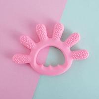 Mordedor Dedinhos Para Bebê De Silicone 12x1cm Rosa - 5