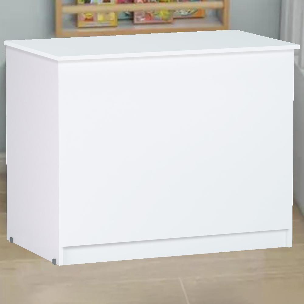 Balcao Bau Multiuso 95 Cm Amanda Branco Reajl Moveis Branco - 1