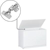 Balcao Bau Multiuso 95 Cm Amanda Branco Reajl Moveis Branco - 5