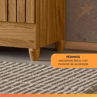 Guarda Roupas Casal Detalhes Frisados Com Espelho 4 Portas 4 Gavetas Viena Madeirado/off White - 7