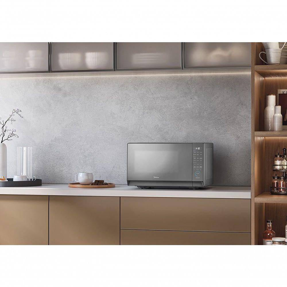 Micro-ondas 27L Prata Porta Espelhada Mastercook Midea MHP27S2 220V - 4