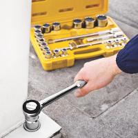 Jogo De Soquetes Estriados Master Aço Cromo Acabamento Cromado Maleta 22 Peças - Tramontina 43600022 - 3