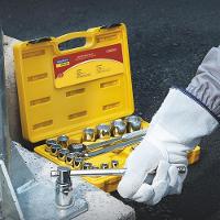 Jogo De Soquetes Estriados Master Aço Cromo Acabamento Cromado Maleta 22 Peças - Tramontina 43600022