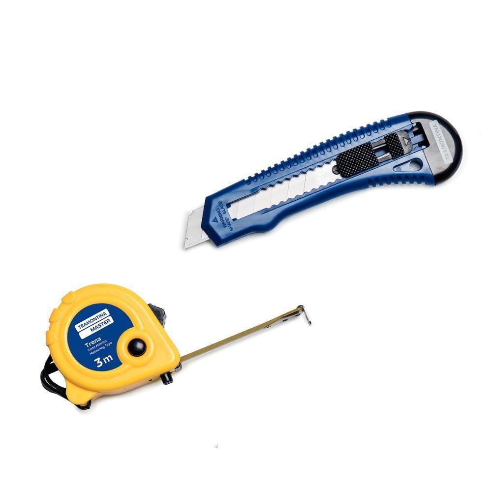 Kit Ferramentas Martelo Trena Alicate Estilete Chaves Fenda E Chaves Fixas 11pcs Tramontina 43409104 - 7