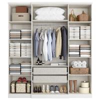 Guarda Roupa Casal Splendore Glass 4 Portas Branco Acetinado - Thb - 2