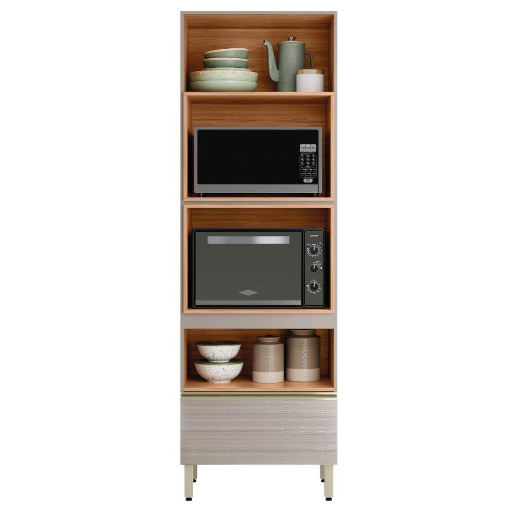 Torre Quente 2p 1g 219x70 Cm Mdf Proenca Nogueira Nude Prime Demartez Nogueira Nude Prime - 8