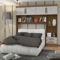 Guarda-roupa Modulado 4 Portas 2 Gavetas Carioca Móveis Cinamomo/off White - 2