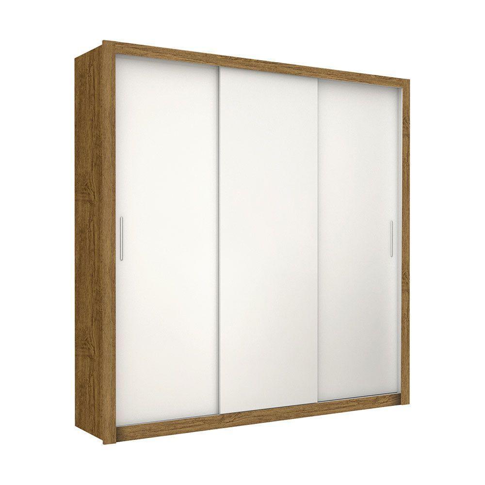 Guarda-roupa Casal Clarice Com 4 Gavetas Carioca Móveis Cinamomo/branco - 1
