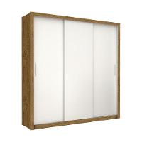 Guarda-roupa Casal Clarice Com 4 Gavetas Carioca Móveis Cinamomo/branco - 1