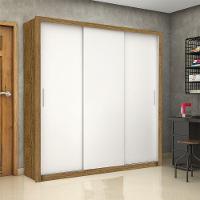 Guarda-roupa Casal Clarice Com 4 Gavetas Carioca Móveis Cinamomo/branco - 2