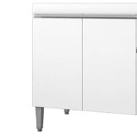 Balcao Para Pia Sem Tampo 118 Cm Tatiane Branco Reajl Moveis Branco - 6