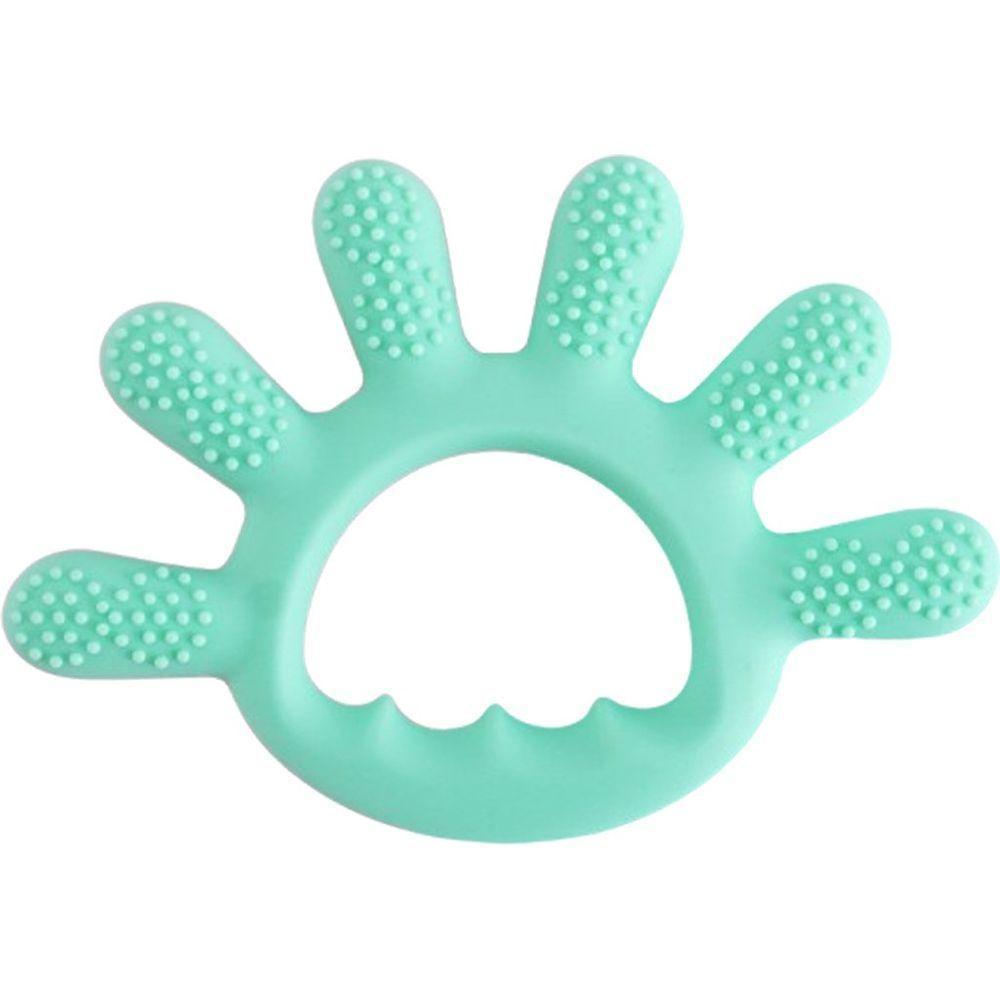 Mordedor Dedinhos Para Bebê De Silicone 12x1cm Verde - 1