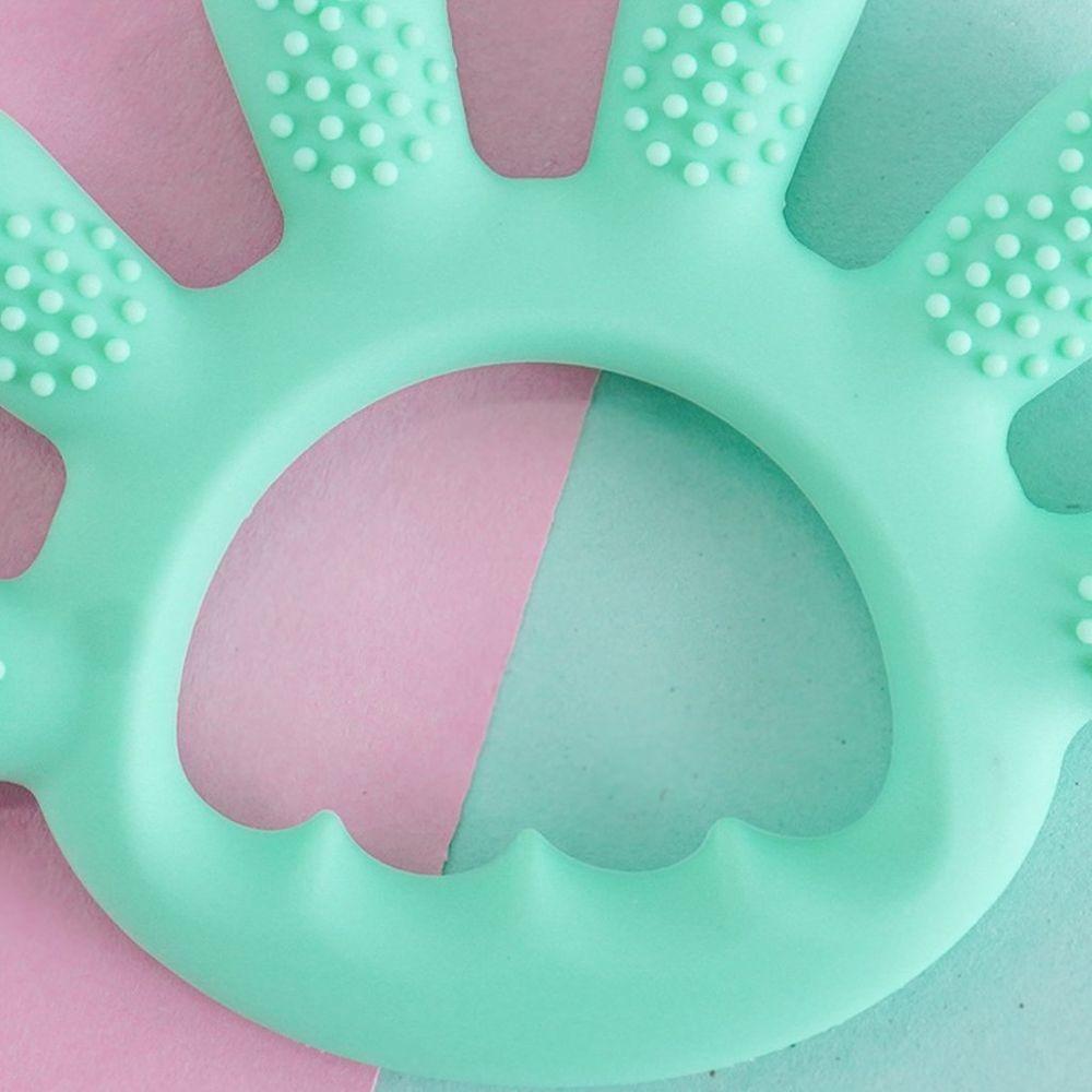Mordedor Dedinhos Para Bebê De Silicone 12x1cm Verde - 3