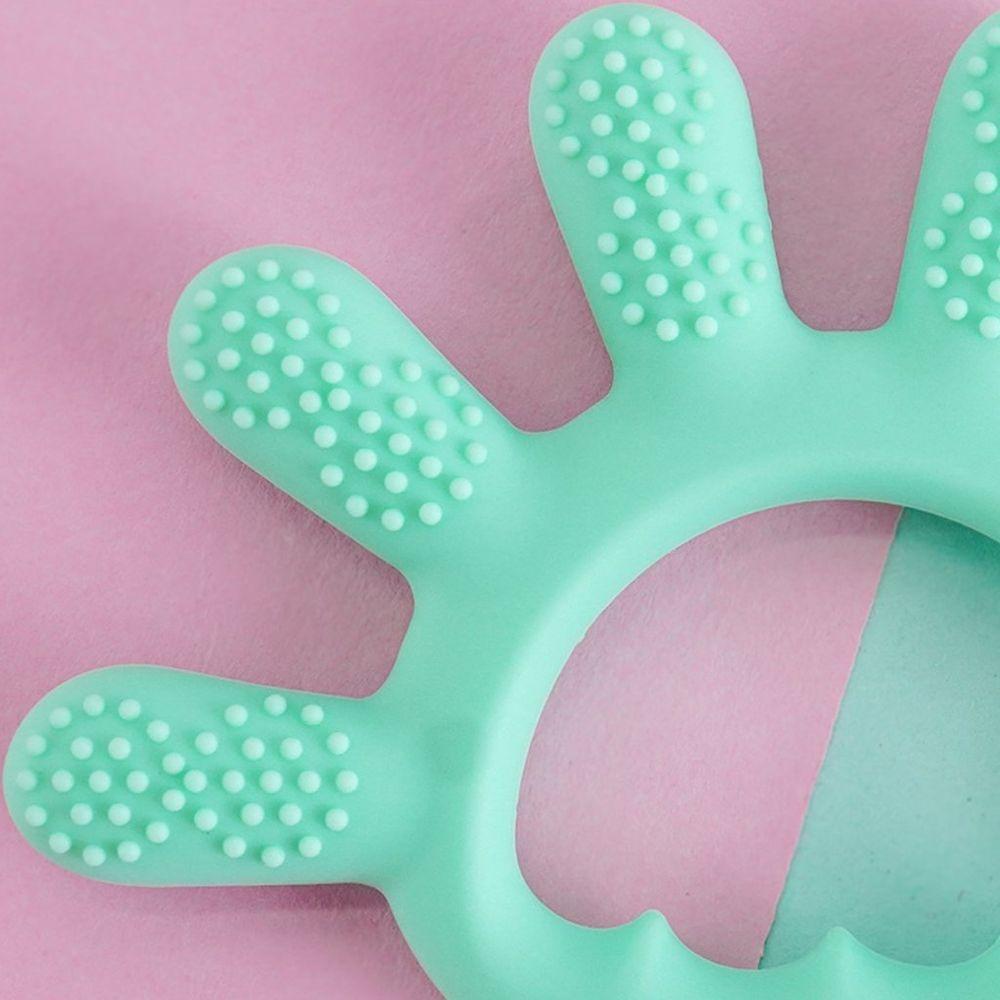 Mordedor Dedinhos Para Bebê De Silicone 12x1cm Verde - 4