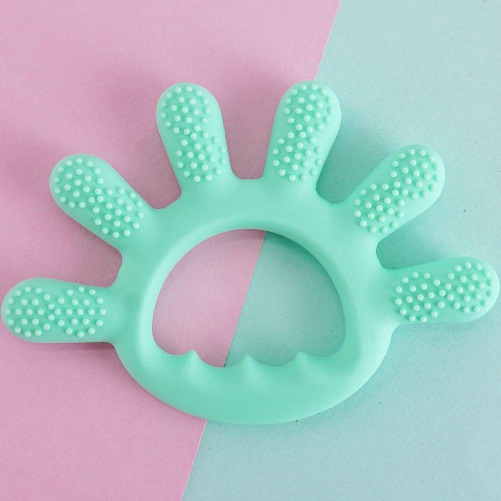 Mordedor Dedinhos Para Bebê De Silicone 12x1cm Verde - 6