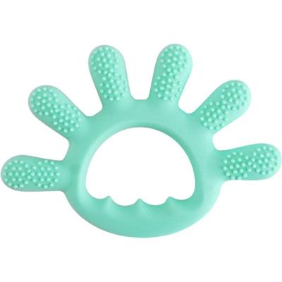Mordedor Dedinhos Para Bebê De Silicone 12x1cm Verde