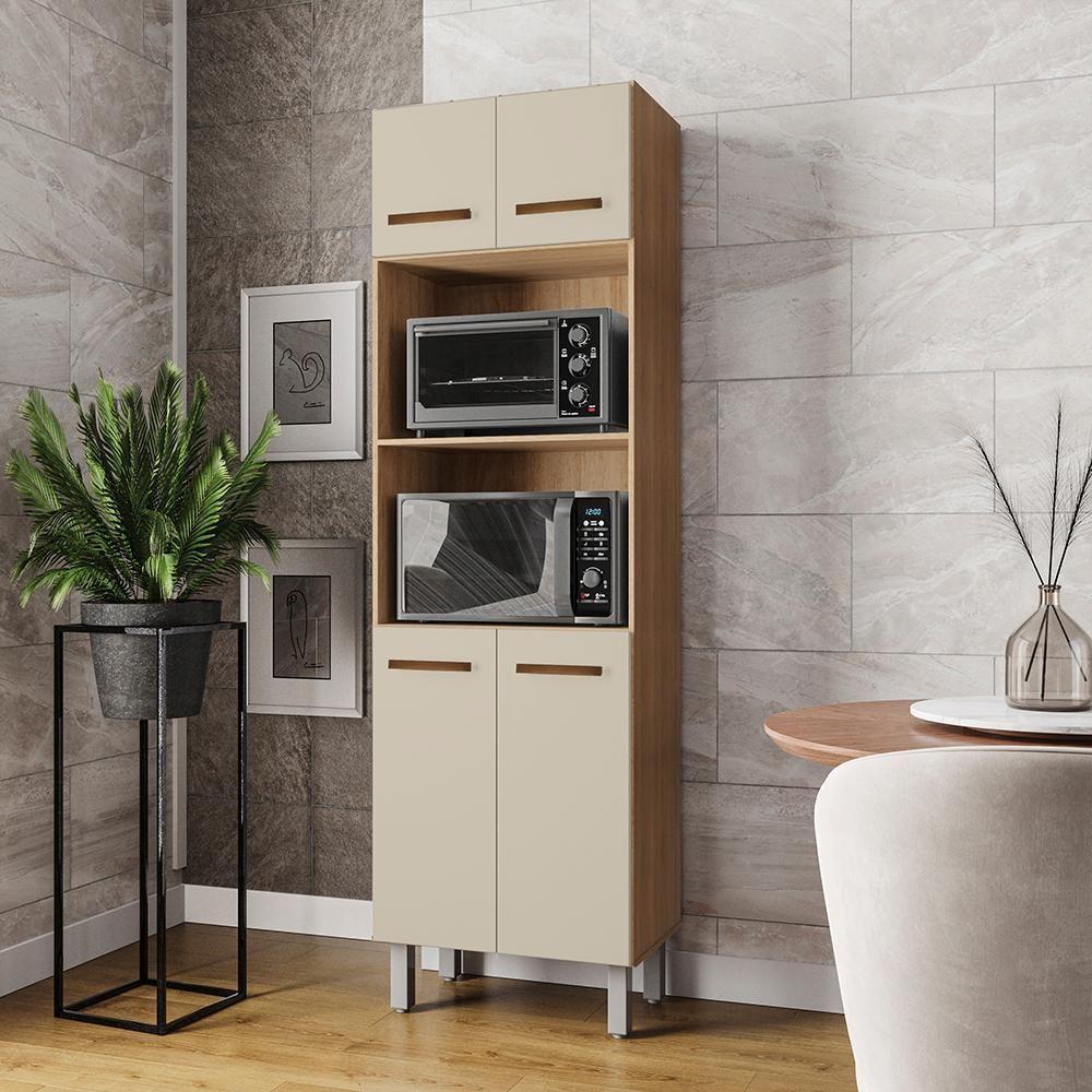 Paneleiro 4 Portas 197x60cm 9170 Savana Off White Mobbs Savana Off White - 2