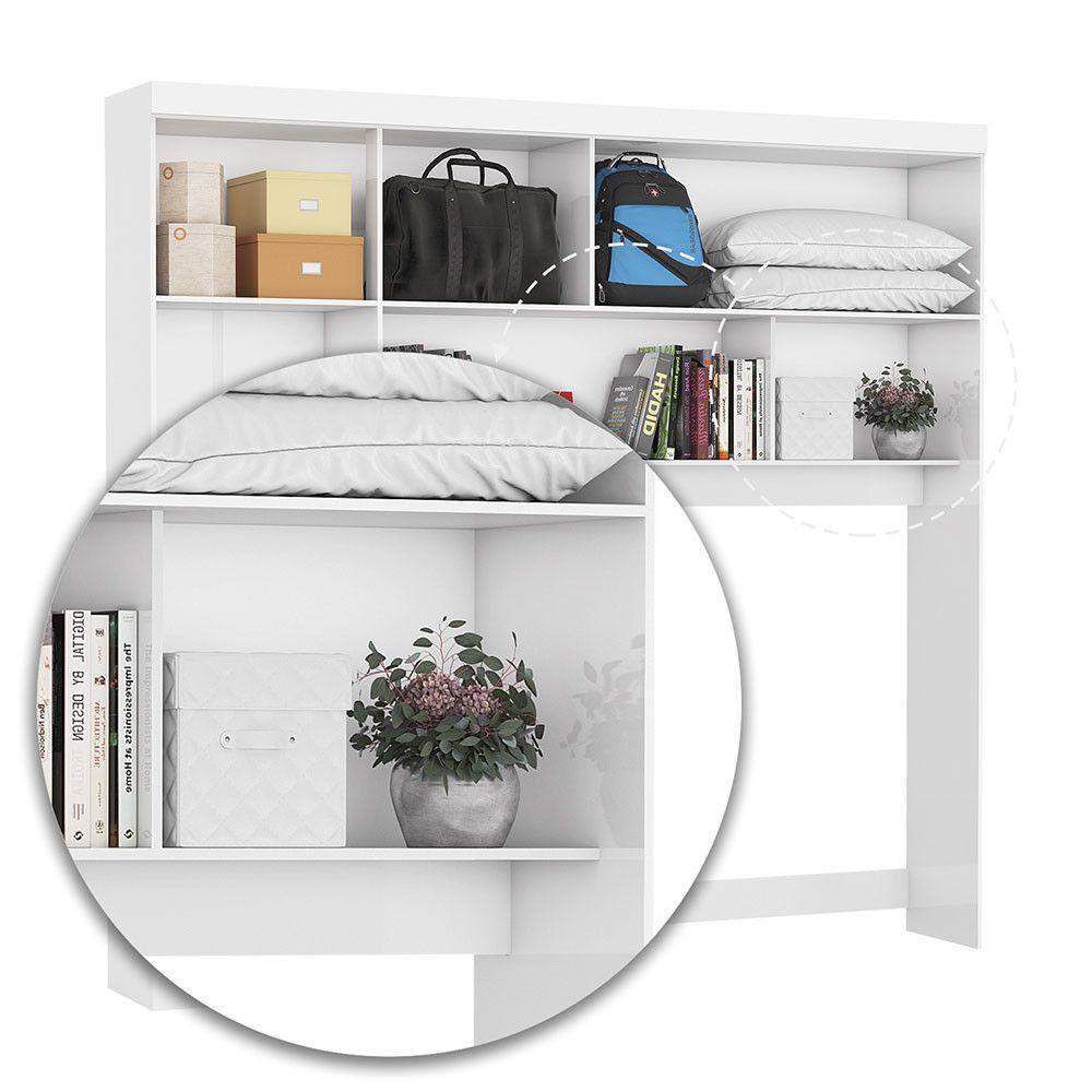 Guarda-roupa Modulado 5 Portas 2 Gavetas Carioca Móveis Branco - 8