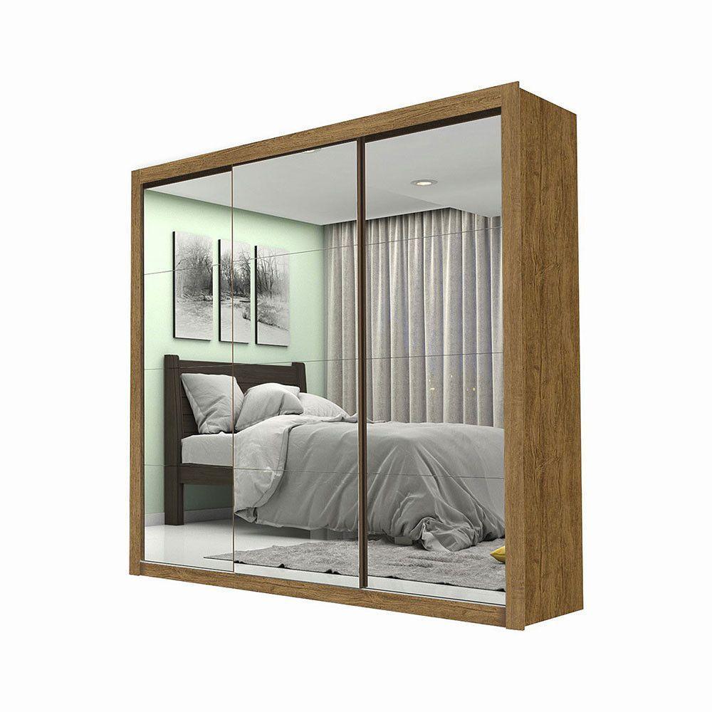 Guarda-roupa Casal Melissa 4 Gvts Super Glass Carioca Móveis Cinamomo - 1