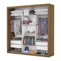 Guarda-roupa Casal Melissa 4 Gvts Super Glass Carioca Móveis Cinamomo - 2