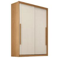 Guarda Roupas Casal 2 Portas De Correr 3 Gavetas 100% Mdf Ravena Madeirado / Areia - 1