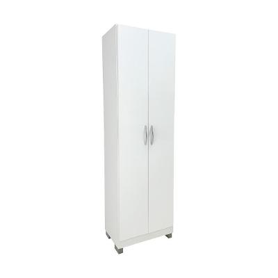 Guarda Roupa Guarda Roupa Ditália 2 Portas bater branco MDP UV Acetinado