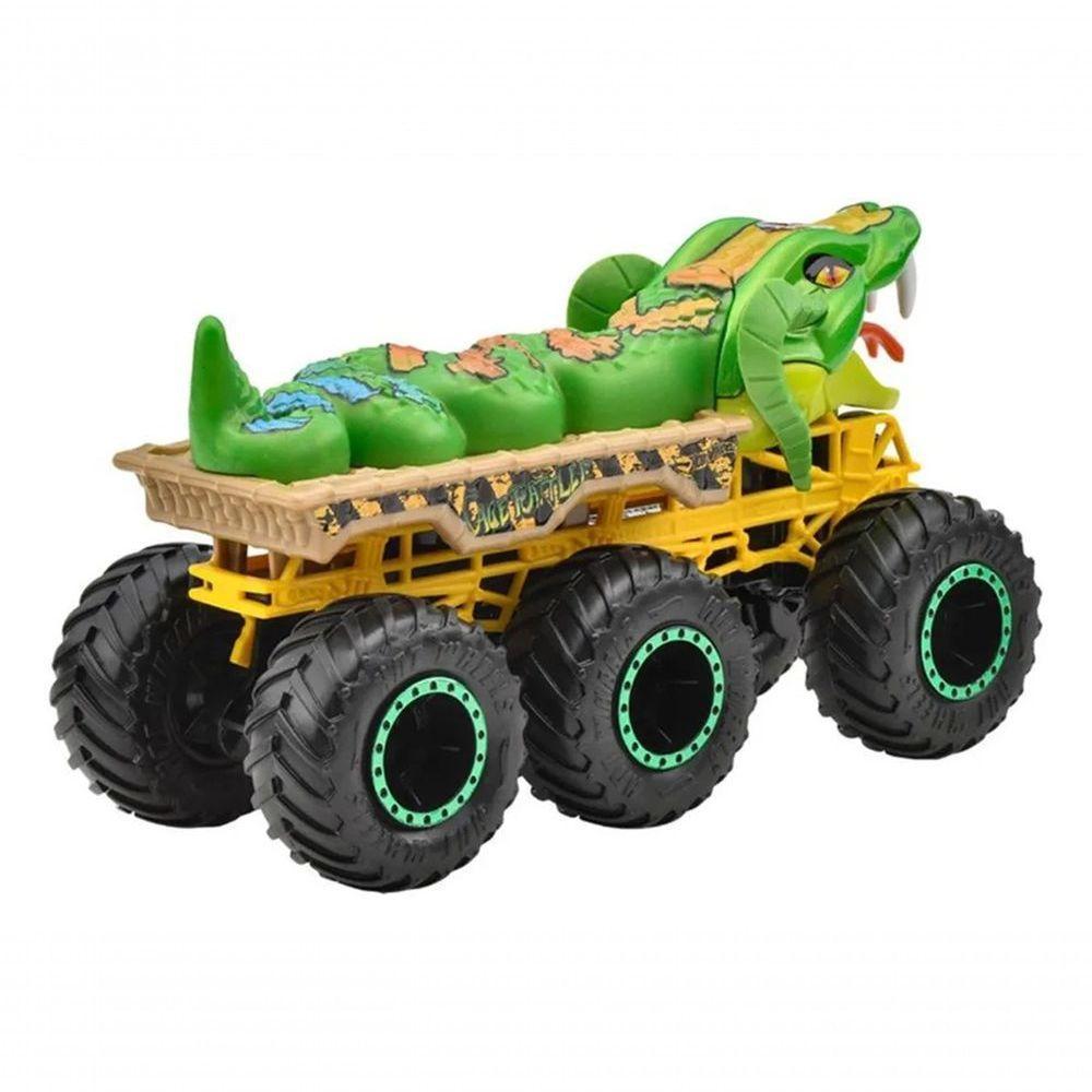 Hot Wheels Super Caminhão Monster Truck Big Rigs Mattel Hvn8 Cage Rattler - 4